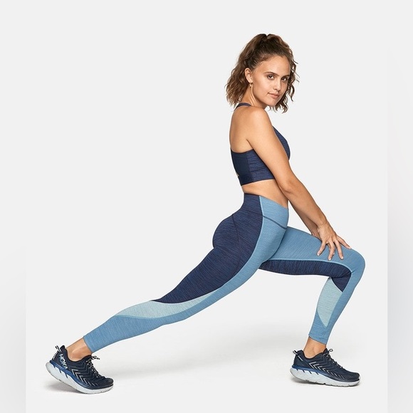 OV TechSweat Tri-Color Leggings Blue XL - Picture 2 of 13